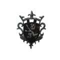   dunkelgrau schwarz silber Ritter Orden Prinz Wappen Emblem Ritterorden