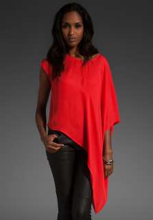   Over Asymmetrical Top in Pop Red 