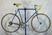 Vintage Peugeot Road Bike Blue Bicycle Bent Frame Shimano France Steel 