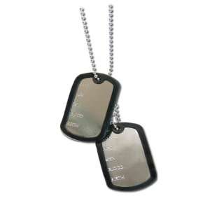 Army Style Doppel Dog Tag Kette Erkennungsmarken Silber  