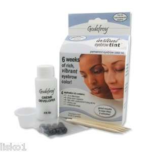 GODEFROY INSTANT EYEBROW TINT KIT, LIGHT BROWN  