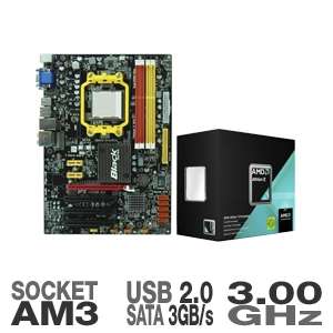 ECS A785GM AD3 (V1.0) Motherboard and AMD ADX440WFGIBOX Athlon II X3 