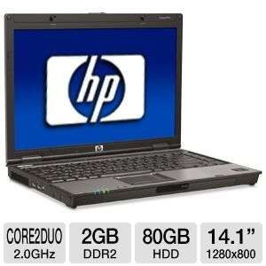 HP Compaq 6910p Refurbished Notebook PC   Intel Core 2 Duo 2.0GHz, 2GB 