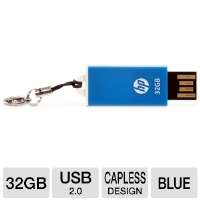 Click to view HP v195w USB Flash Drive   32GB, USB 2.0, Blue