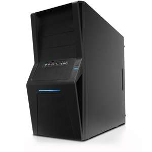NZXT GAMMA Mid Tower Case   ATX, Micro ATX, Baby AT, Steel, Black at 