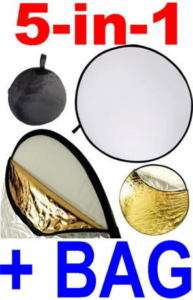 43 110CM 5 in 1 Collapsible Multi Disc Light Reflector  