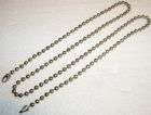 Sterling ITALY 3mm Beads/Ball Beaded Chain Necklace 19