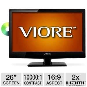 Viore LED26VF55D 26 Class LED HDTV/DVD Combo   1080p, 1920 x 1080, 16 