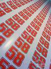 marco simoncelli 58 race numbers stickers decals graphics x2 small