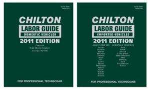 Chilton 2012 Labor Guide 2 Book Set Domestic & Import  
