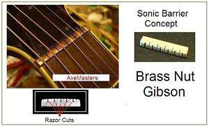 AxeMasters SBC Concept SLOTTED BRASS NUT Les Paul SG 335 Electric 