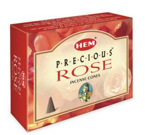 Precious Rose   HEM Incense Cones   10 per box  