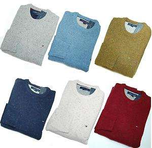 NWT TOMMY HILFIGER MENS CEWNECK SWEATER PULLOVER JUMPER WOOL 5 COLORS 