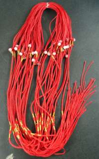 Red Jade Jadeite Adjust Handmade String Cord 10 PCS  