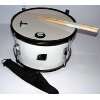Fantrommel / Marschtrommel TDS 3871 weiß mit 2 Drumsticks, Gurt und 