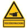 Achtung Videoüberwachung Hinweisschild, selbstkl. Folie , Größe 