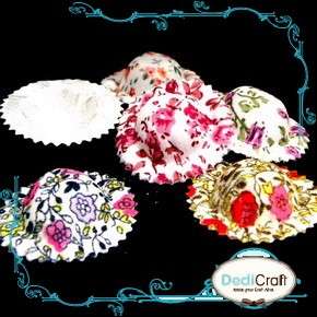   pcs) Assorted Flower Pattern Fabric Hat Sew On Applique Embellishment