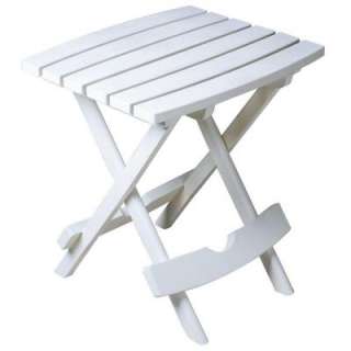 Quik Fold White Patio Side Table 8500 48 3700 