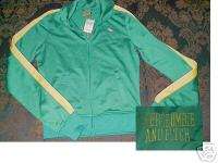 Abercrombie & Fitch Moose Logo Green Track Jacket NWT S  