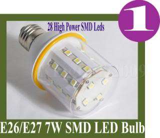 20 PK E27 7W SMD LED Bulb Warm White Lamp 110V 120V  