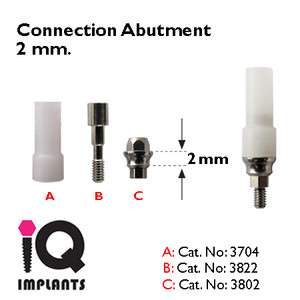 Connection Abutment 1.5mm. Accs for Dental Implants Lab  