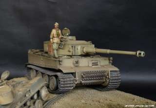 Pro Built   DAK   Tiger H1    Tunisia 1943   1/35   DIORAMA  