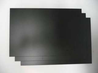 STYRENE PLASTIC SHEETS 3 pcs. .100 X6X9 BLACK 2.5mm  
