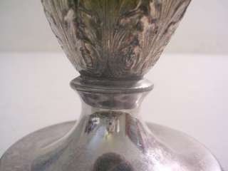 Antique EG E.G WEBSTER & SON Silver Plate REPOUSSE Vase  
