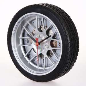 Car Tire Wall Clock 10 Diameter  