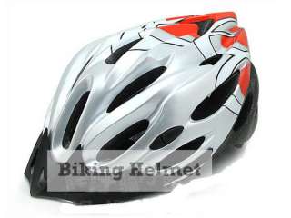M63 New Silver Red MTB Road Bike Bicycle Helmet sz L  