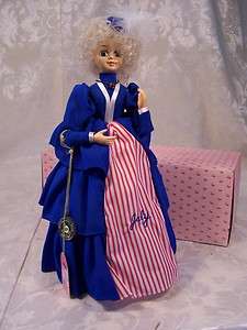 Vintage 1986 BRINNS Musical Calendar Miss July Doll  