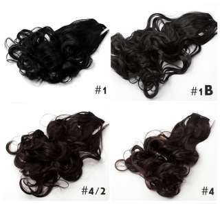   CLIP IN ON WAVY CURLY HAIR EXTENSIONS HAIRPIECE EXTENSION LONG NEW HOT