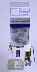 Janome Sewing Machine Jem Gold Silver Quilt Kit New  
