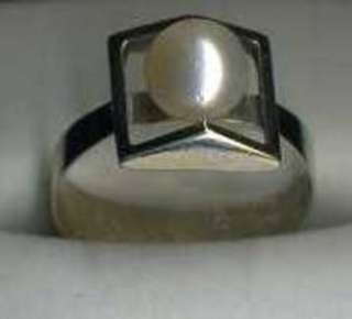 Ring Weißgold 585 mit Perle in Dithmarschen   Buesum  Accessoires 