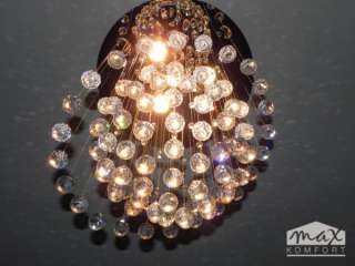 Kristall Deckenleuchte Deckenlampe Suva Halogen GU10  