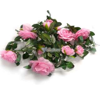 Pink ROSE GARLAND Silk WEDDING Flower Arch Decororation  