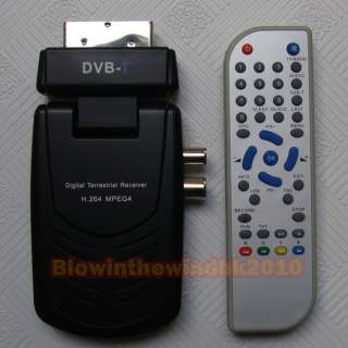 DVB T H.264 MPEG4 Digital Scart Port USB Play& Record TV Terrestrial 