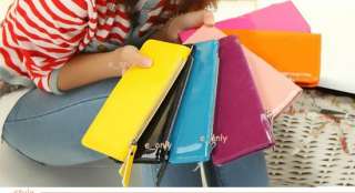 Long Clutch Wallet Woman Lady Purse Hand Bag PU Leather Style 