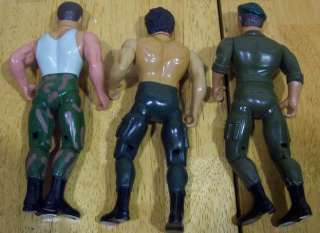 VINTAGE 1985 RAMBO Action Figures Toy LOT OF 3  