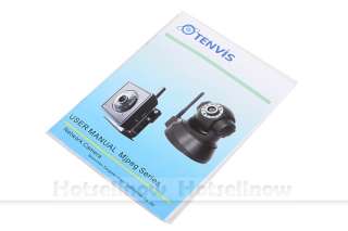   Schwarz Mini Wireless Pan / Tilt Internet IP Kamera Webcam  