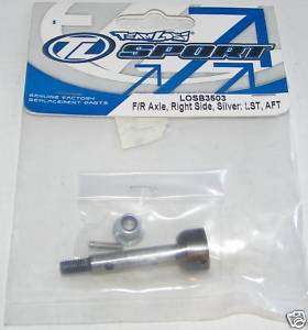 Team Losi LOSB3503 Axle Right Side Silver 4 LST parts  