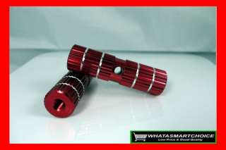 Pc RED Axle Aluminu BMX Bicycle Bike Foot Pegs  