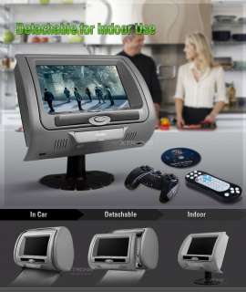 HD7052** 2x 7 Car Headrest HD Digital DVD Player Grey  
