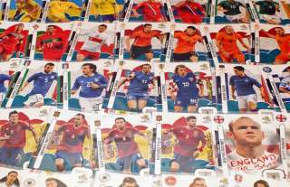 CHOOSE YOUR PANINI UEFA EURO 2012 STAR PLAYERS A J CARDS FREE UK 