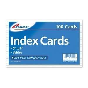  Ampad 23 304C Front Ruled Index Card   100 Sheet[s]   8 X 