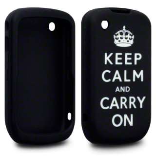 KEEP CALM & CARRY ON RUBBER CASE FOR BLACKBERRY 9300  