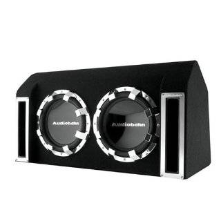 Audiobahn ABB122J 800W RMS, Dual 12 Inch Slot Ported Loaded Subwoofer 