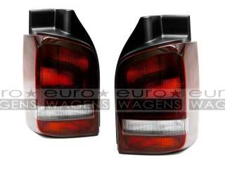 Set of 2 rear lights for the new transpoter T6. Lights bulbs and tray 