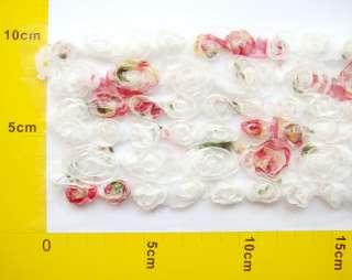 C936 4.5 White Ruffle Lace Edge Rose Doll Trim By Yard  