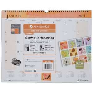  Day Runner Recycled Inspired Wall Calendar, Med Wall 